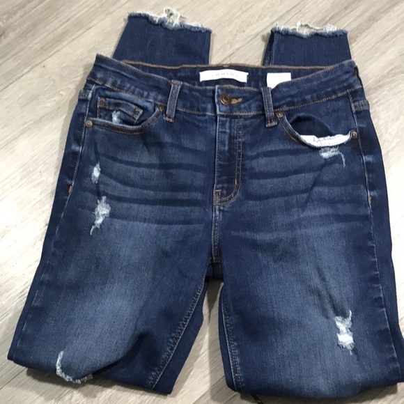 Eunina Jude Mid-Rise Skinny Distressed Ankle Jeans size 7 - Picture 3 of 9